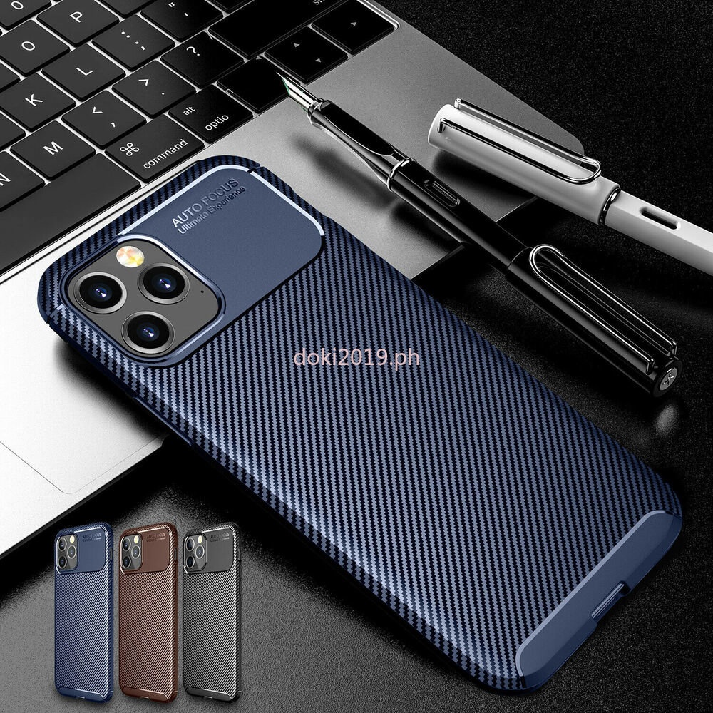 Casing Silikon Motif Carbon Fiber Untuk iPhone 14 13 12 Pro Max 11 XR 8 7 6 SE 6Plus