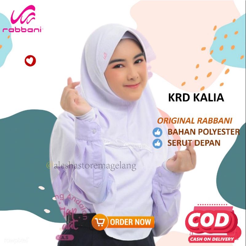 Kerudung Rabbani KALIA - Kerudung sekolah rabbani KALIA Jilbab rabbani original Hijab instan Jilbab 