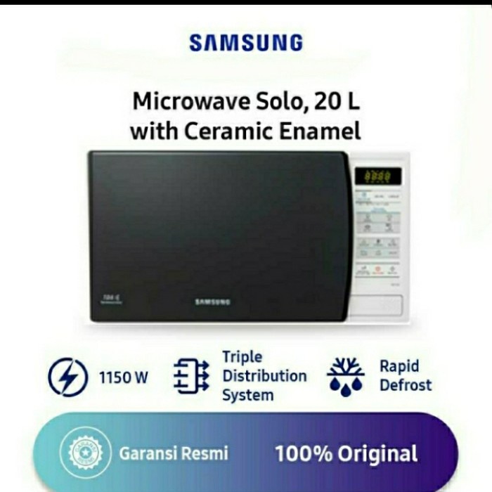 Microwave Samsung Microwave Solo Ceramic Enamel 20 Liter Me731K
