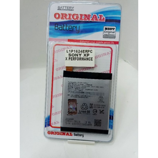 BATERAI SONY EXPERIA X PERFORMANCE SO 04H XP L1P1624ERPC original