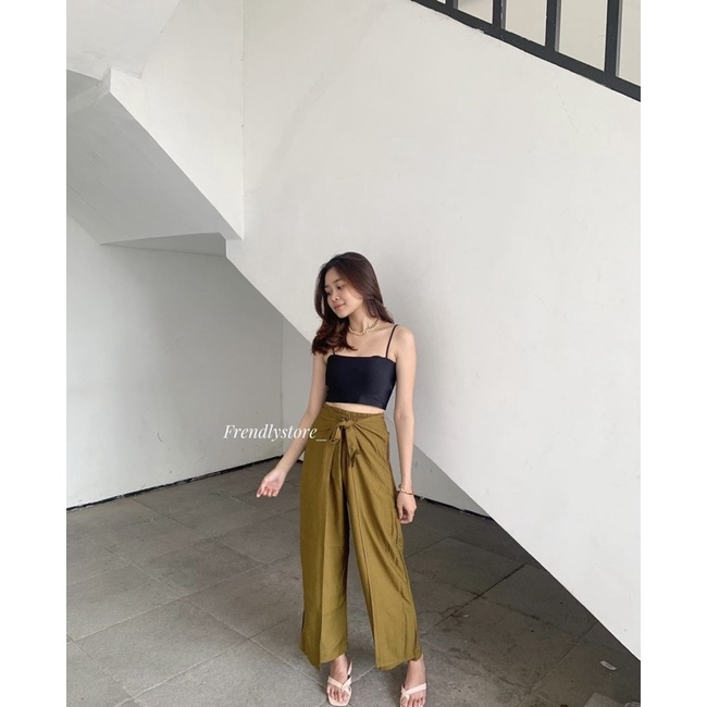wrap pants / celana kulot wanita