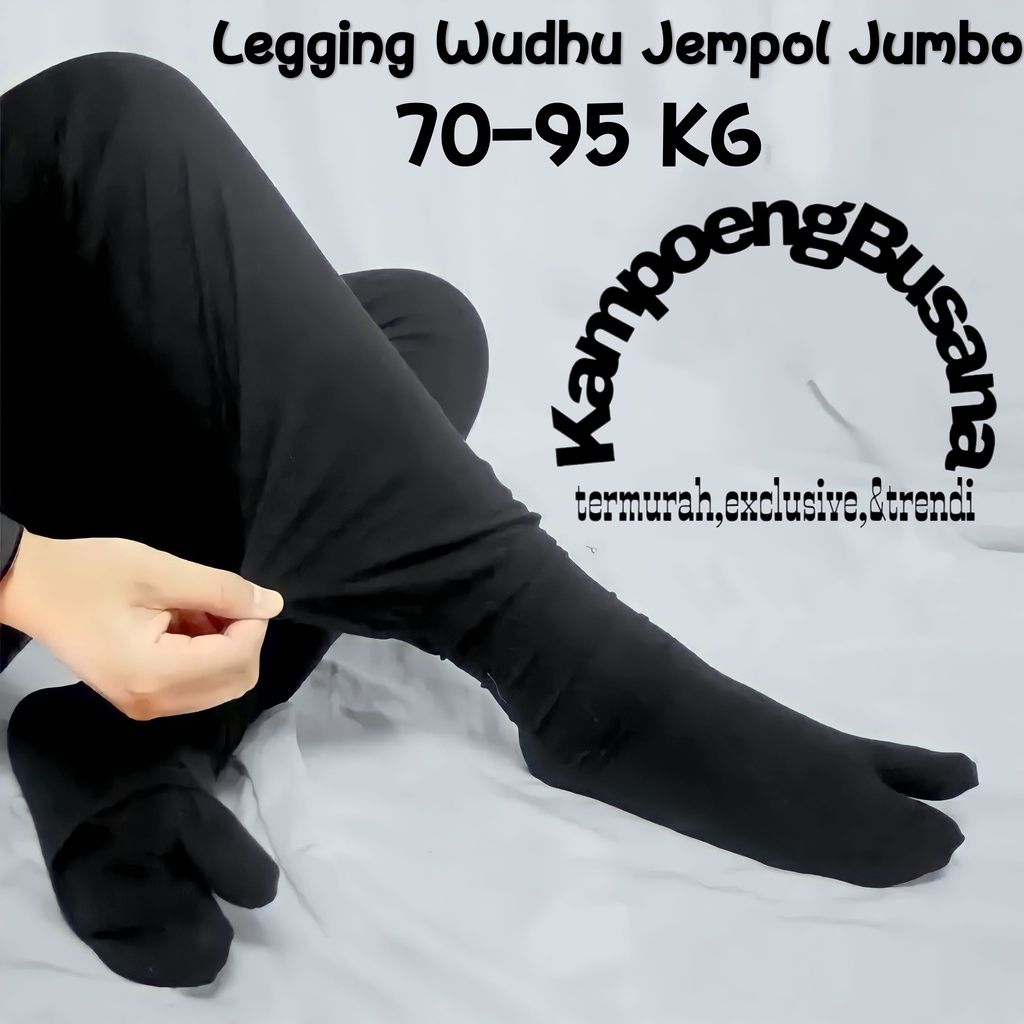 Legging Wudhu Jempol Jumbo Muat 70-95 Kg