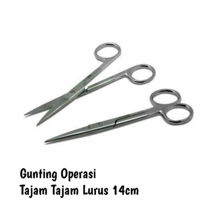 

Sale Gunting Operasi Tajam Lurus 14Cm Gunting Iris 14Cm Hemat