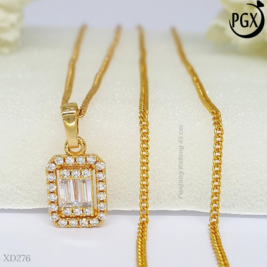 PGX Kalung Wanita Xuping Aksesoris Fashion Perhiasan Lapis Emas XD276