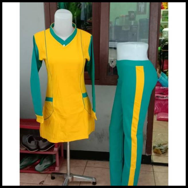 Setelan Olahraga Wanita/Baju Senam Muslim Syari 228