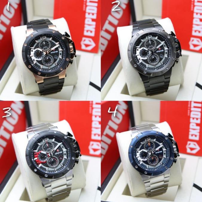 Jam Tangan Pria Expedition 6751 E 6751 E6751 Original Stainless Steel Tokolembar