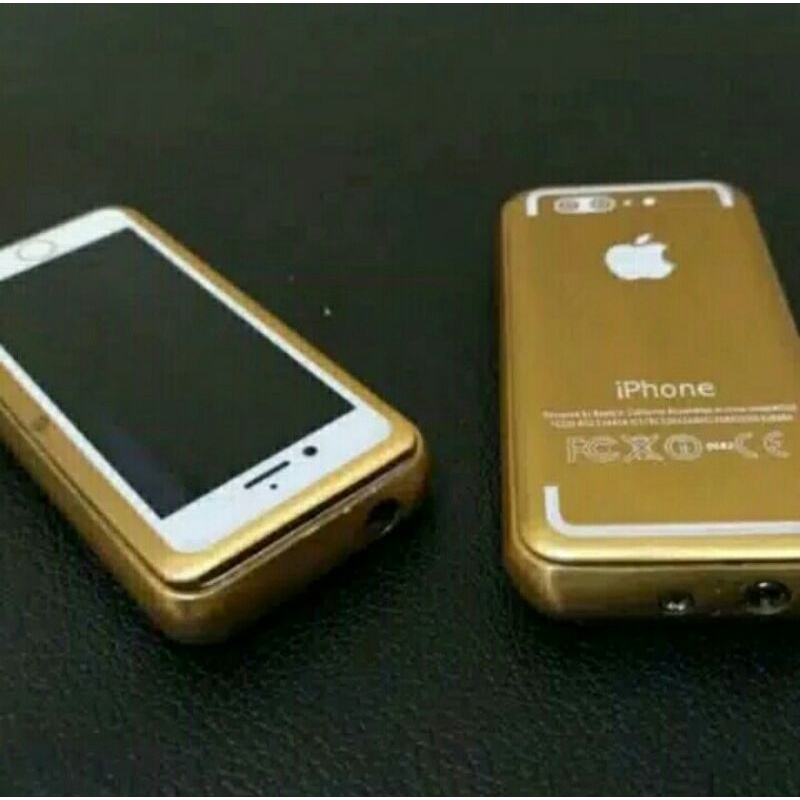 Korek Api Gas Isi Ulang model IPhone Mini Unik Korek Api Bara