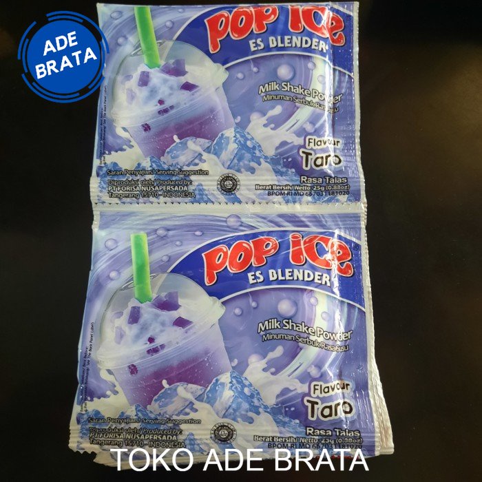 

pop ice rasa taro sachet