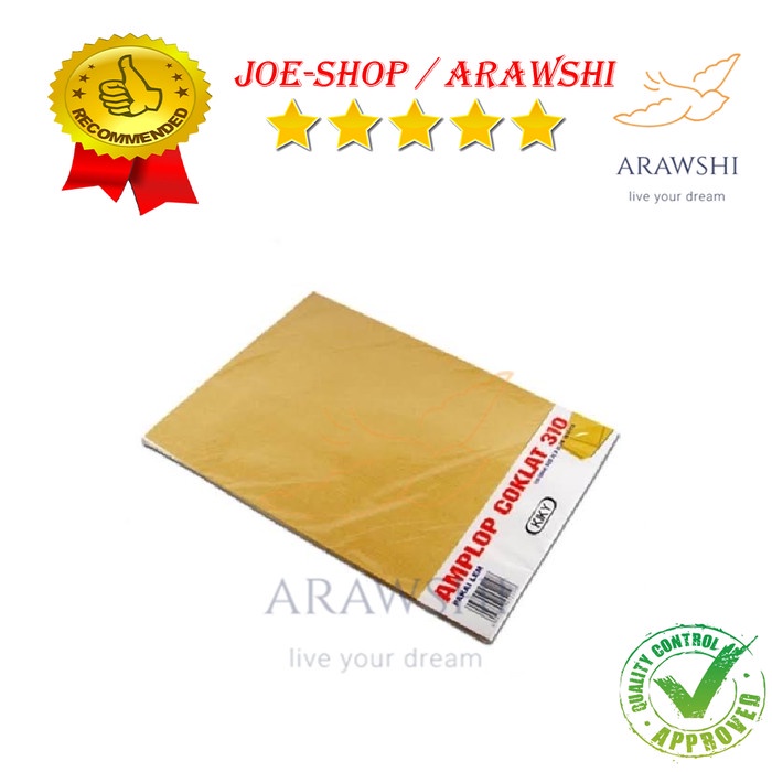 

Segera Miliki Kiky Amplop Coklat Polos 310/10'S Folio/125G Pck 25X35Cm Murah