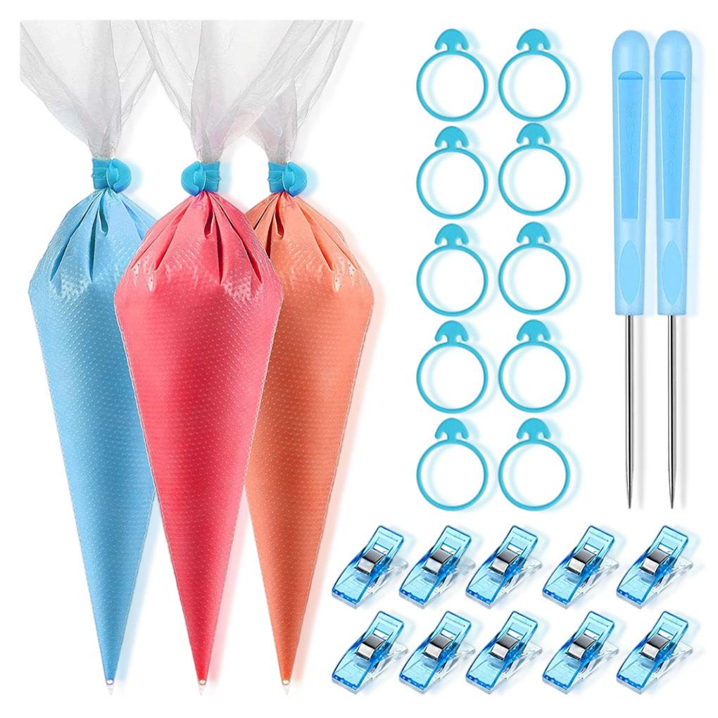 122buah Piping Bag Cookies Alat Dekorasi Kue Klip Bakeware Kit Gadget Festival Aksesoris Untuk Permen Fondant