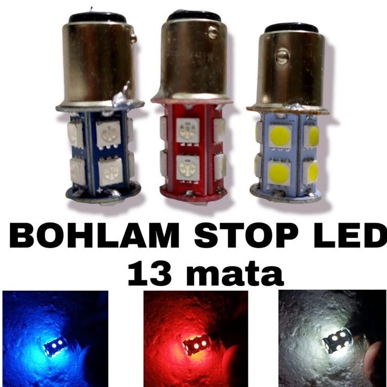 lampu Bohlam Stop JAGUNG LED bohlam lampu belakang led jagung 13 mata lampu stop motor universal