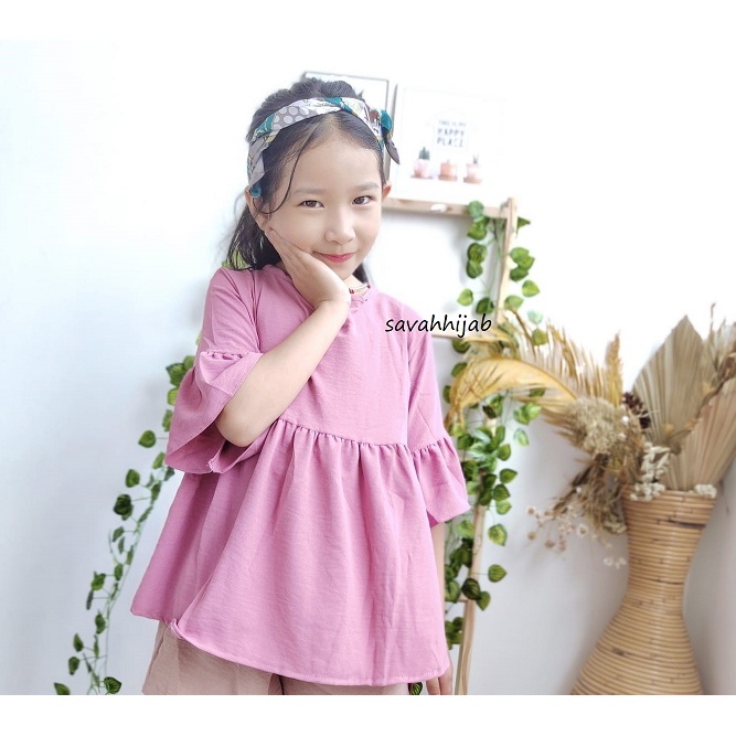 BLOUSE ANYA/BLOUSE ANAK/BLOUSE CRINKLE ANAK