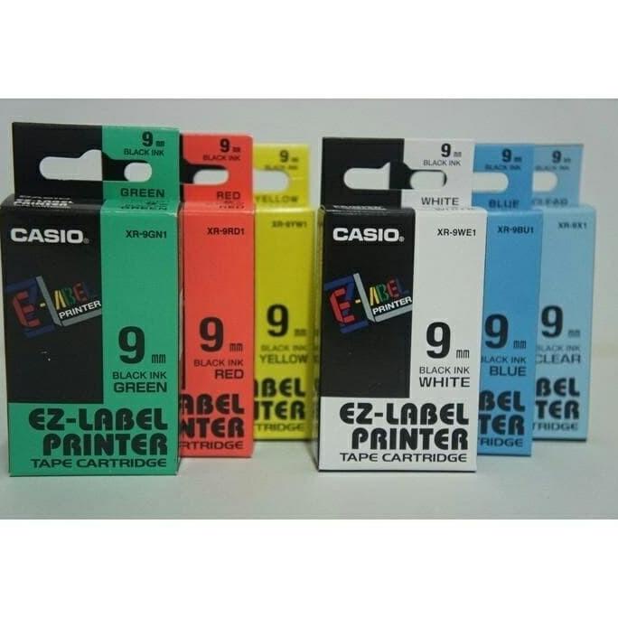 

Pita / EZ Label Printer Casio 9mm / Tape Carteridge Refill Isi Ulang