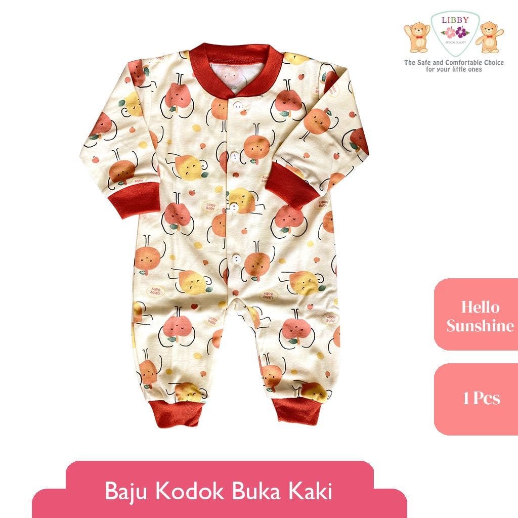 Libby Baju Kodok Buka Kaki - Hello Sunshine Series (isi 3 Pcs) BKDR/3