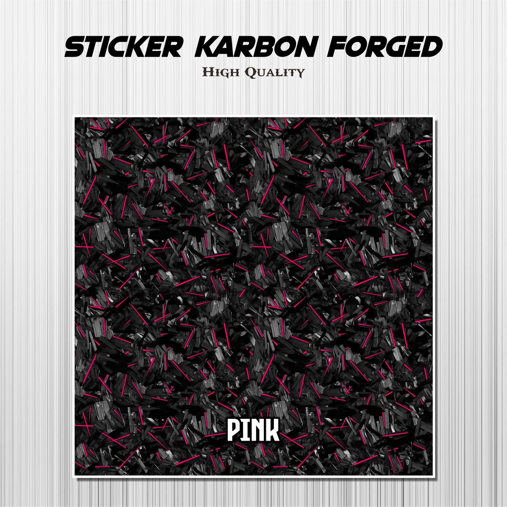 Sticker Carbon Forged Stiker Motor
