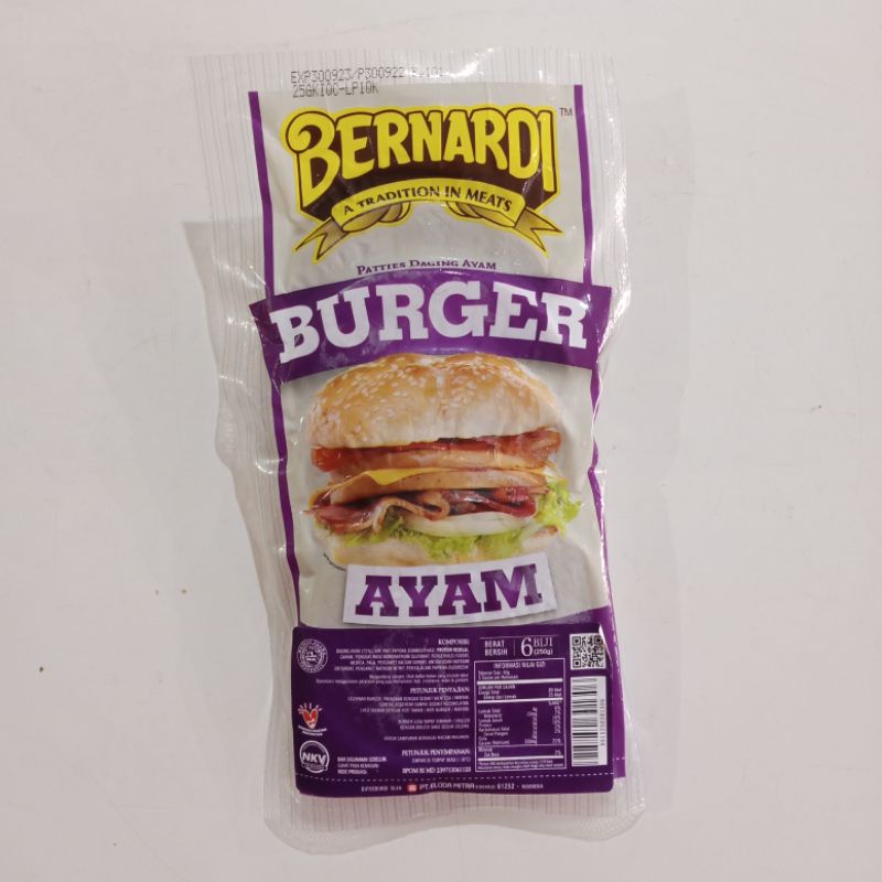 

BERNARDI burger ayam premium isi 6s