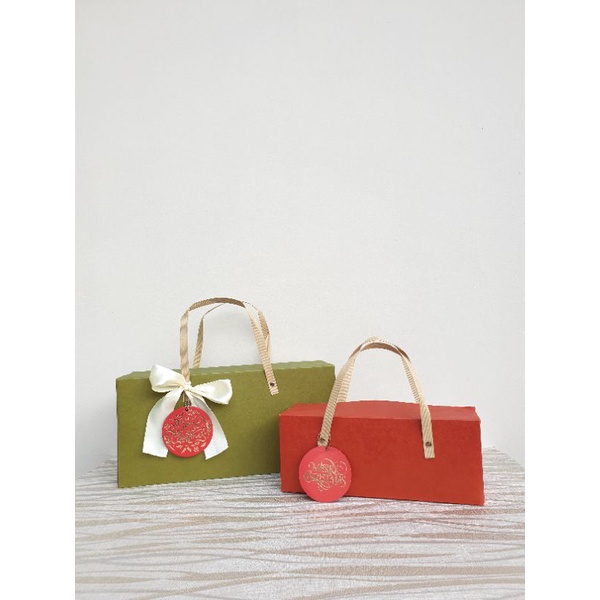 

Quil Bag / Packaging Kue Kering Cookie Jar Natal / Kotak Roll Cake Christmas Box
