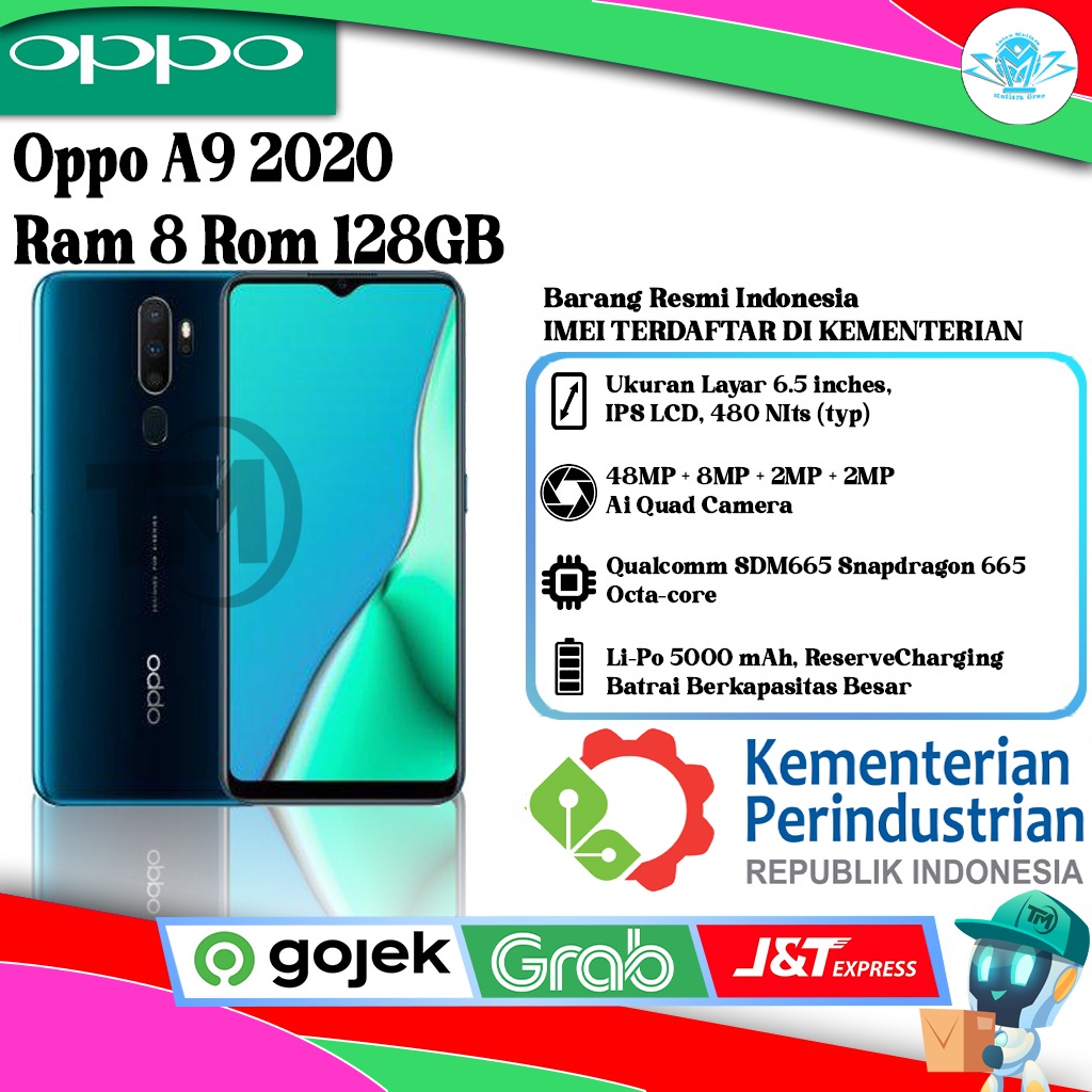Oppo A9 2020 Ram 8 Rom 128GB