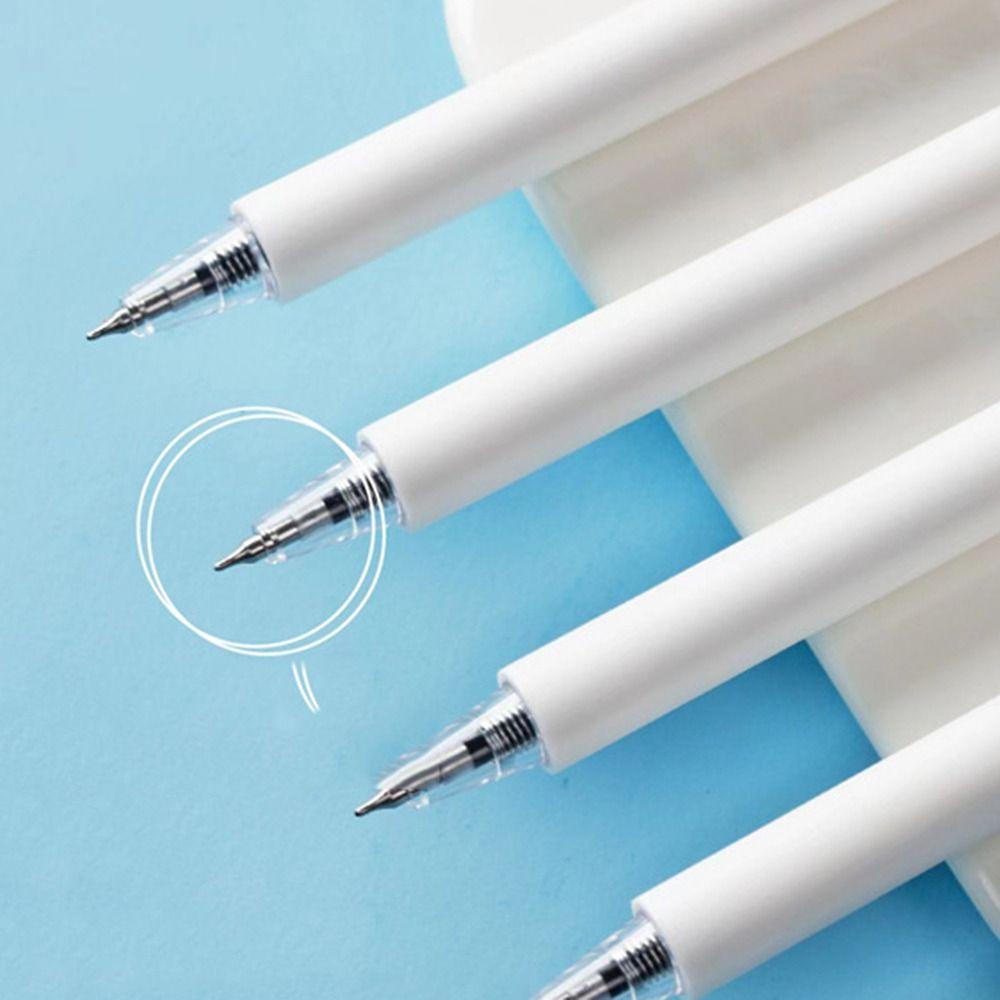 Preva 6PCS/Set Pena Gel Perlengkapan Kantor Sekolah Alat Tulis Press Type Signature Pen