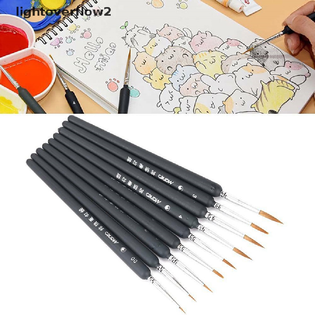 (lightoverflow2) 9pcs / set Kuas Lukis Cat Air / Minyak / Akrilik  (ID) Buku Novel Dewasa Dalam Bahasa Mandarin