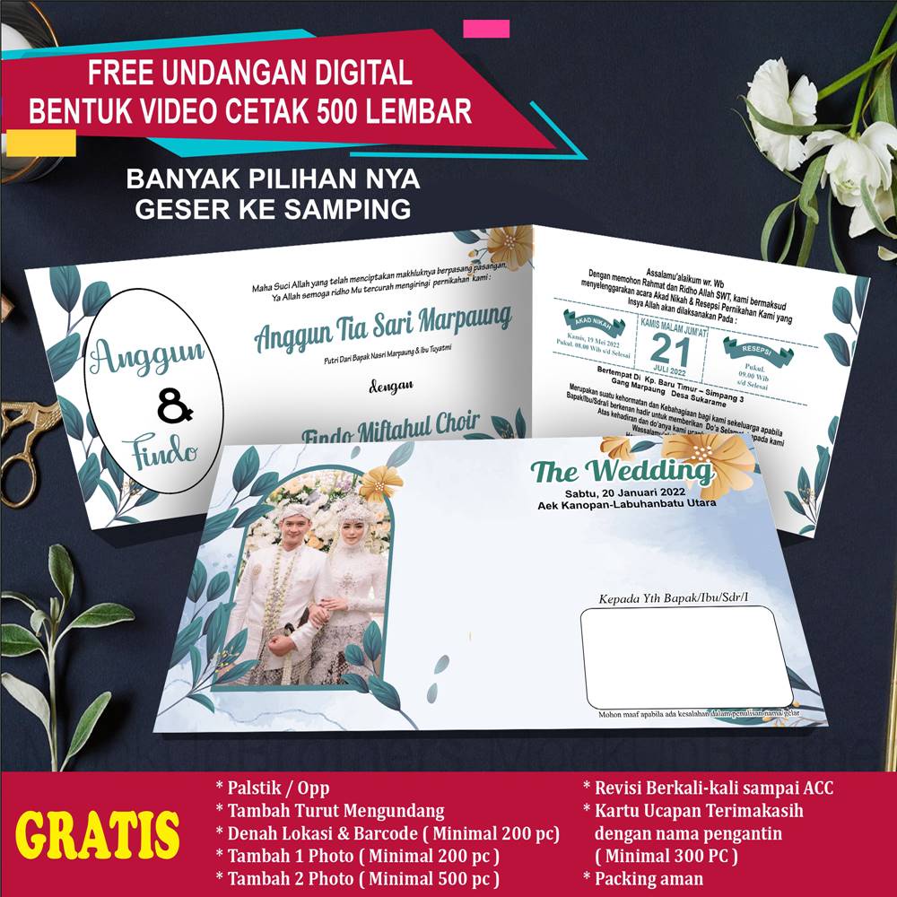 Undangan Pernikahan Foto Murah Percetakan Undangan Pernikahan Undangan Pernikahan Keren Undangan Per