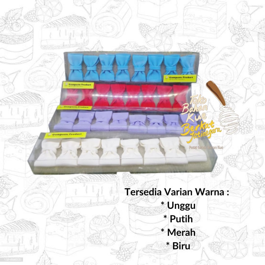 GUMPASTE PITA KECIL / HIASAN CAKE FOOD GRADE