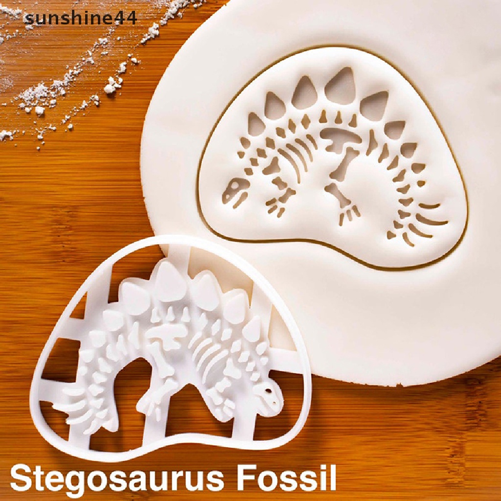 Sunshine Cetakan Adonan Kue Cookie Desain Dinosaurus 3D Untuk Baking