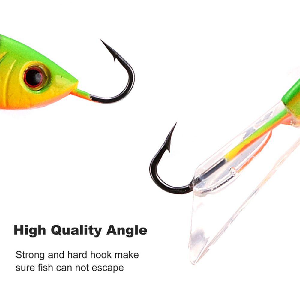 Top Ice Fishing Lure Iming Penyeimbang Buatan Walleye Lead Hard Hook