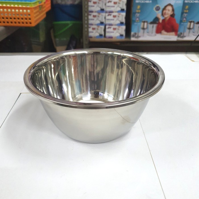 Baskom Ganom Stainless Steel 18cm Mangkok Korea Bowl ware Cake