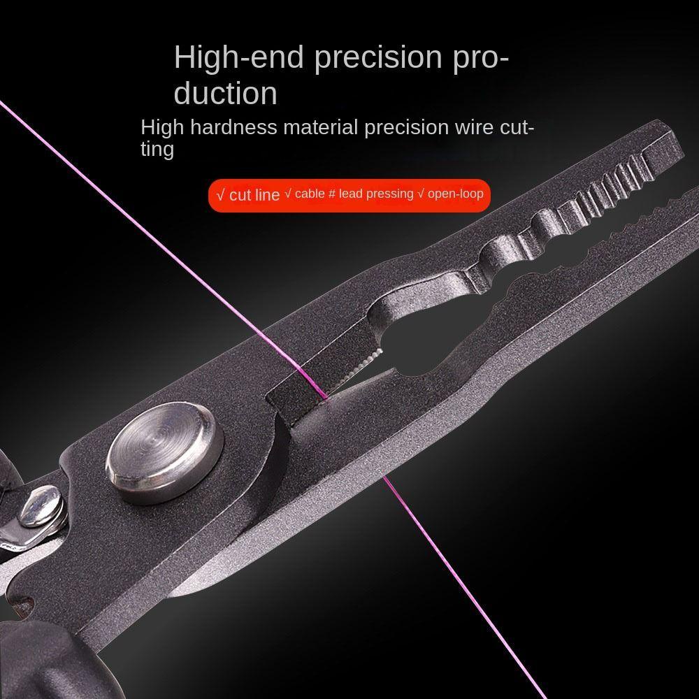 Lanfy Tang Pancing Perlengkapan Alat Pancing Aksesoris Multifungsi Stainless Steel Fishing Tackle Fishing Line Cutter Pemotong Garis