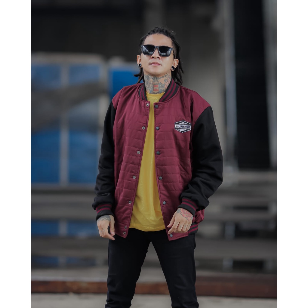 Dhozen Jaket Puffer Varsity Baseball A329