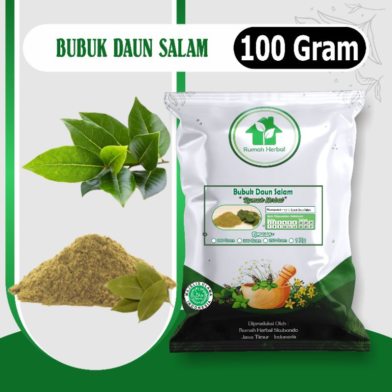 

Bubuk daun salam murni kemasan 100gram