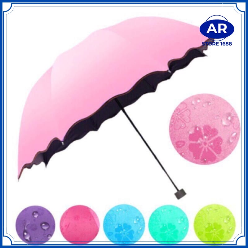 AR-PAYUNG MAGIC 3D LIPAT / UMBRELLA PORTABLE / PAYUNG HUJAN ANTI SINAR MATAHARI UV / PAYUNG LIPAT 3D MOTIF