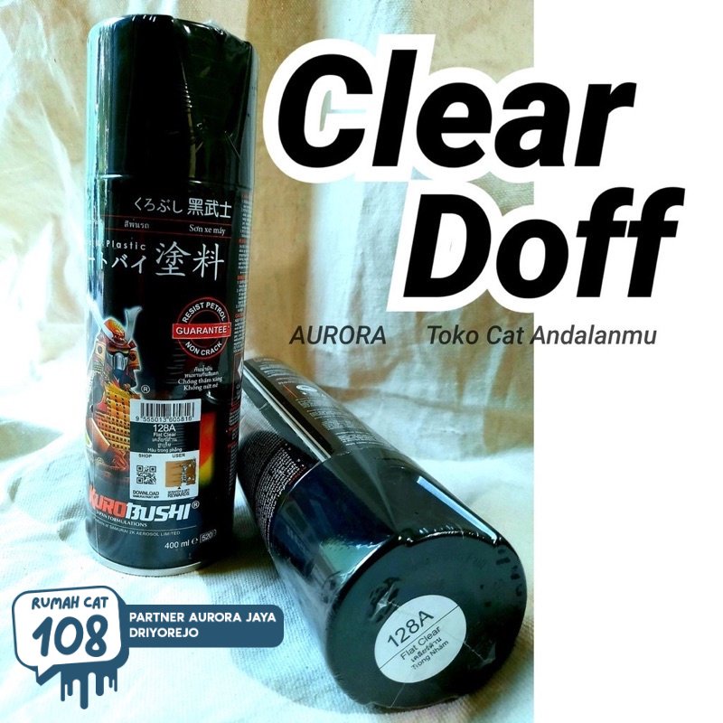 

Rumah Cat - Pilox Samurai Flat Clear 128A Doff Dof Dop Vernis Pernis Klir Pilok Pylox Anti Gores Rumah Cat Motor dan Mobil
