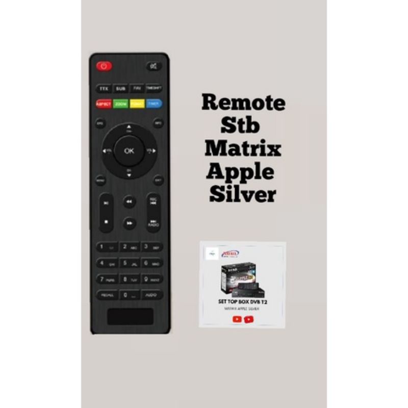 Remot stb matrix Apple silver
