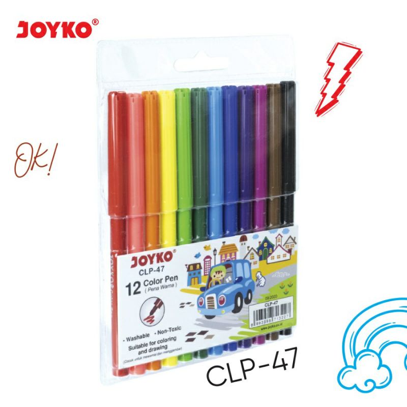 

Pena Warna/Color Pen JOYKO CLP-47 12 Warna