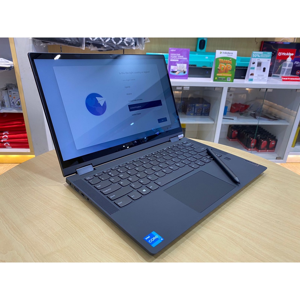 Laptop Desain Lenovo Ideapad Flex 5 2in1 Intel Core I5 1135G7 16GB 1TB IRIS XE 14&quot; FHD IPS TOUCH Windows 11 Home Grey Terlaris