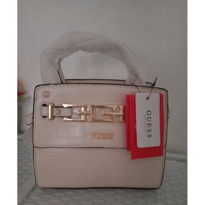 Tas Guess croco beige Original