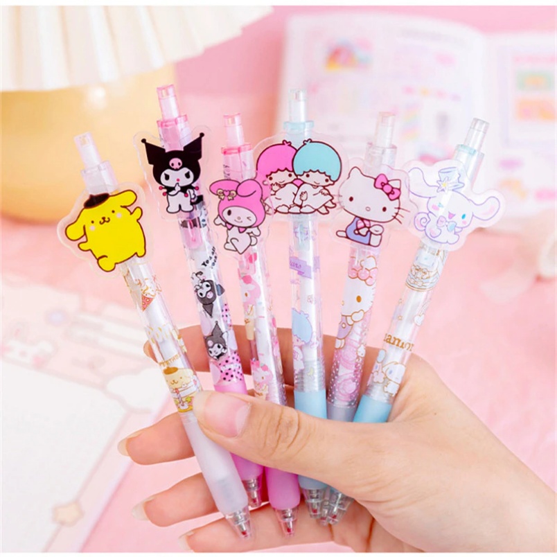 OVERFLOWS.ID PULPEN MEKANIK PEN PENA KARAKTER BOLPOIN MELODY SANRIO AKRILIK