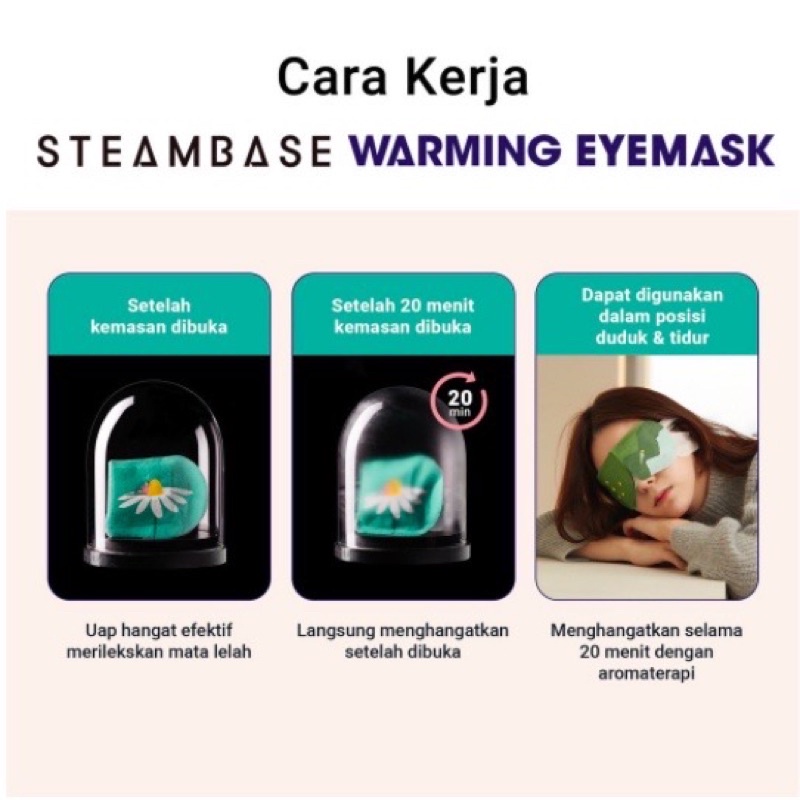 STEAMBASE WARMING EYEMASK - MASKER MATA