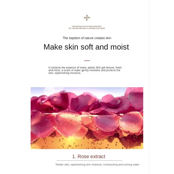 (100% ORI) ROSE GEL SLEEPING MASK MENCERAHKAN MELEMBABKAN MENGHILANGKAN NODA