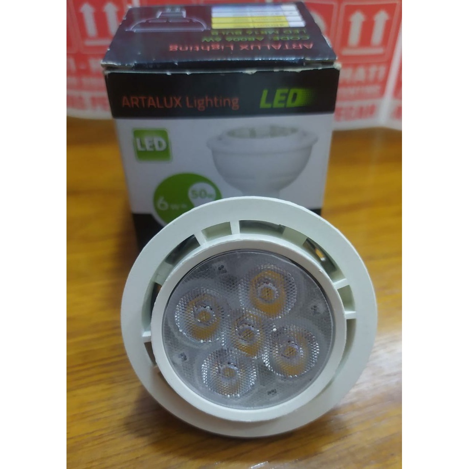 lampu led mr16 bulb 6w artalux 220v / lampu led mr16 220v