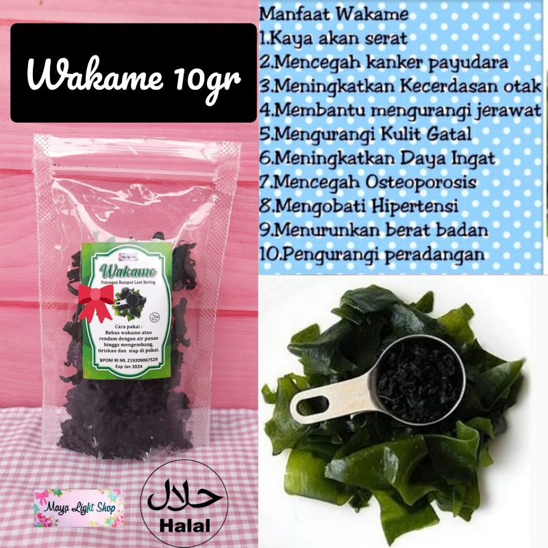 Wakame halal driedseaweed sup rumput laut kering sup miyeok nori kering miso soup nori kering murah