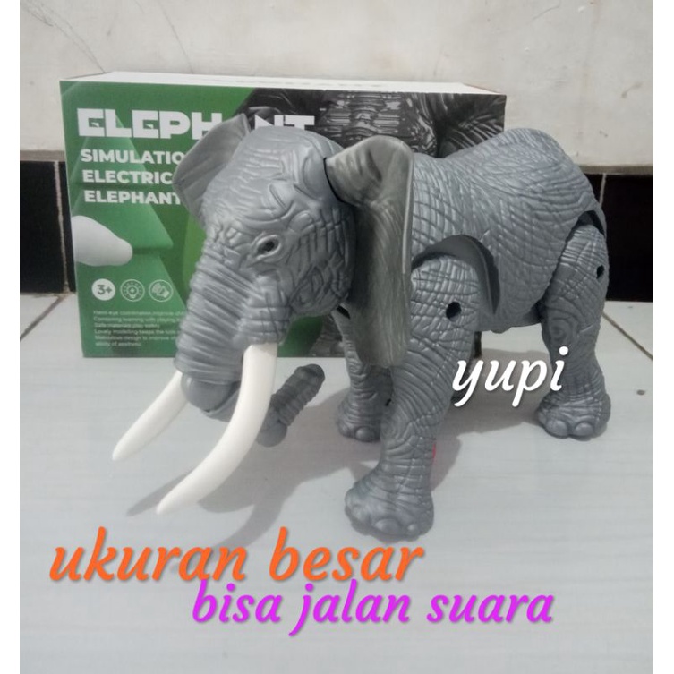 Mainan Gajah Gerak Suara Bunyi/Robot Gajah