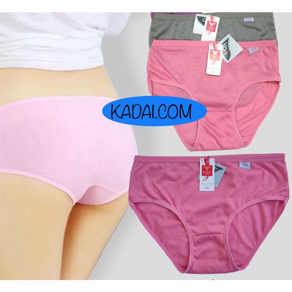 6 PCS {1/2 LUSIN} Celana Dalam Wanita Dewasa M,L,XL,XXL,XXXL Esse , Cyber Girl , Chaoji || CD Cewek 