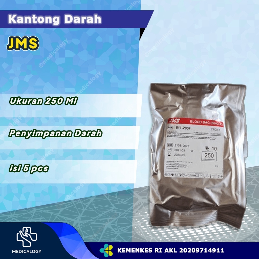 JMS Blood Bag Double 250ml