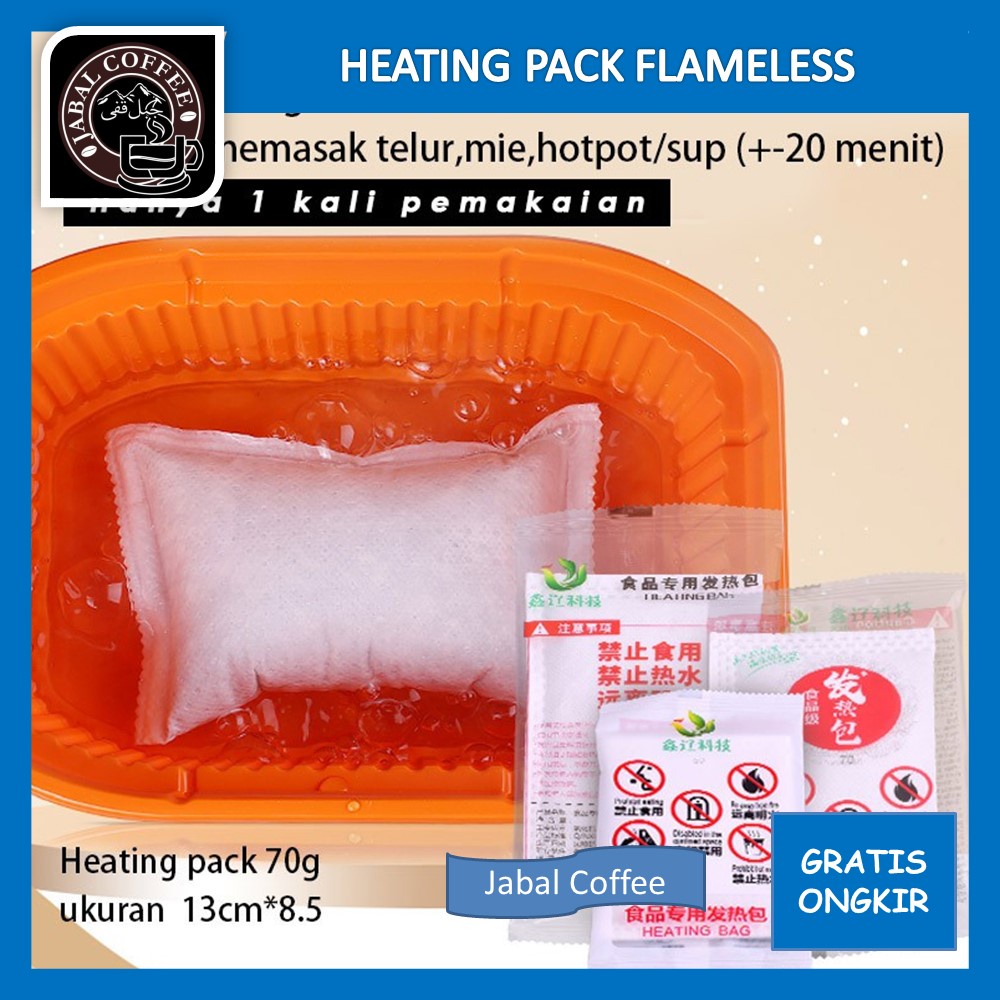 Alat Memasak Tanpa Api Head Pack / Heating Pack Flameless Heater For Food / Heating Bag Travelling