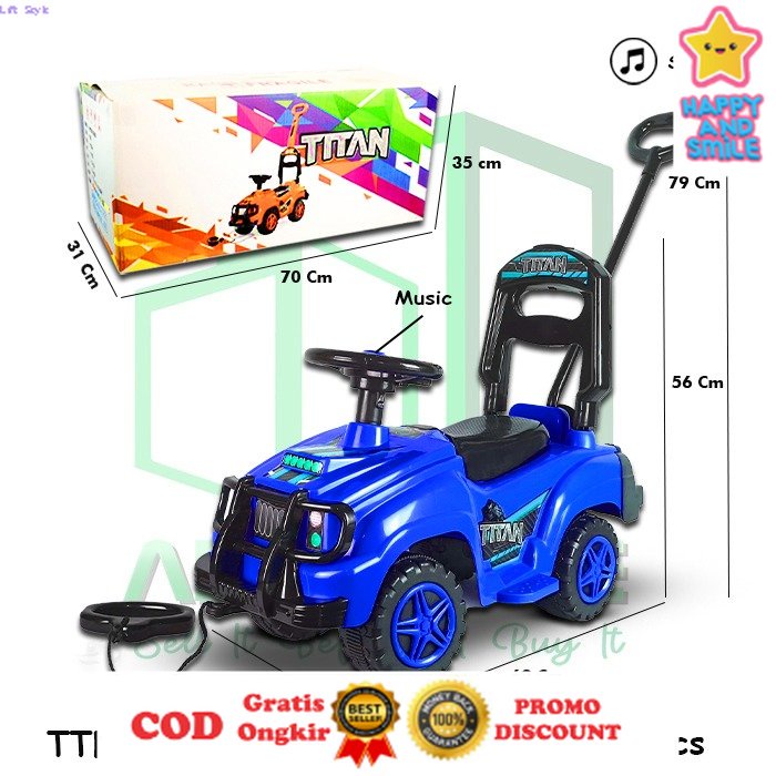 MAINAN Jeep Mobil Mobilan Duduk Dorong Bisa Di Naiki Di nakin Dinaiki Dinaikin Mainan Anak Besar Jum