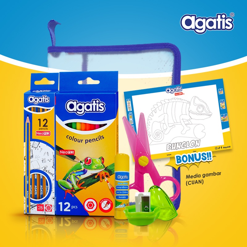 

Agatis Eco Paket School Set-1 / Paket Alat Tulis + Mewarnai Agatis