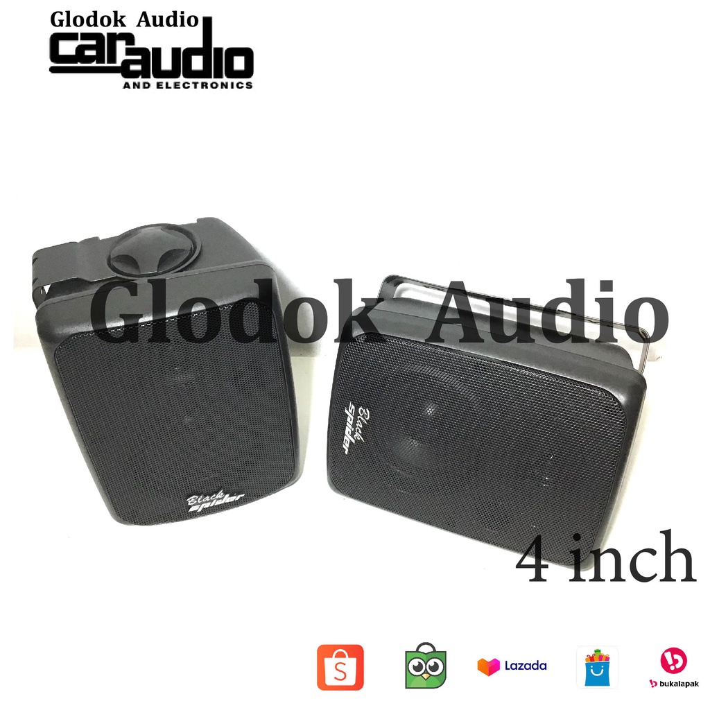 Speaker Box Pasif Black Spider 4 dan 5 dan 6 inch sepasang